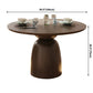 Round Solid Wood Brown Dining Table Simplicity Pedestal Table for Dining Room Clearhalo ' dining_table' 'Dining Tables & Seating' 'Dining Tables' 'furn' 'furn_dining_table' 'Furniture' 'furniture_dining_table' 'Kitchen & Dining Furniture' 'kitchen&dining_furn' 'kitchen' 'kitchen_dining_table' 1200x1200_18a28351-1447-427f-af96-69ad7bc5e217