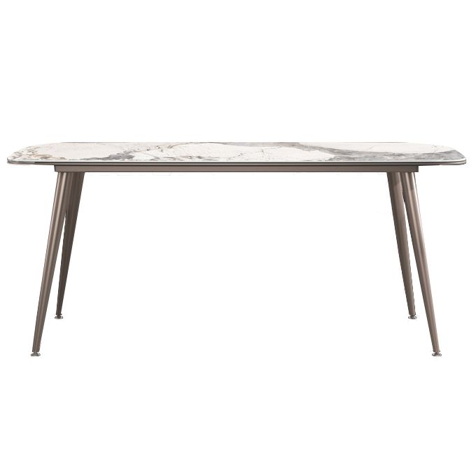 Modern Style Dining Table Rectangle Sintered Stone Dining Table with 4 Legs Clearhalo ' dining_table' 'Dining Tables & Seating' 'Dining Tables' 'furn' 'furn_dining_table' 'Furniture' 'furniture_dining_table' 'Kitchen & Dining Furniture' 'kitchen&dining_furn' 'kitchen' 'kitchen_dining_table' 1200x1200_18a2e35f-043c-49a5-8f98-b66791bd4f39