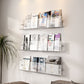 Modern Floating Book Shelf 5.9"H Acrylic Wall Mounted Bookcase