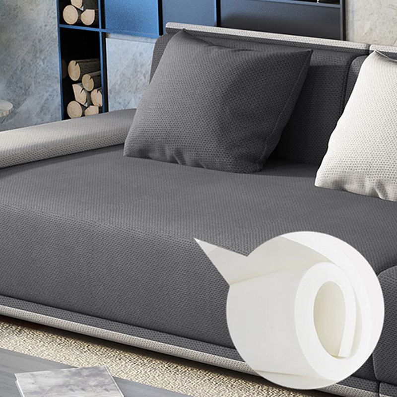 Divano sezionale a forma L contemporanea con braccio top per cuscino per soggiorno