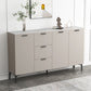 Contemporary Sideboard Cabinet Solid Wood Sideboard Table with Doors for Dining Room Clearhalo 'buffet_sideboard' 'Buffets & Sideboards' 'furn' 'furn_buffet_sideboard' 'Furniture' 'Kitchen & Dining Furniture' 1200x1200_18a6b3dc-1e7b-4477-9fc3-c32179b14ff2