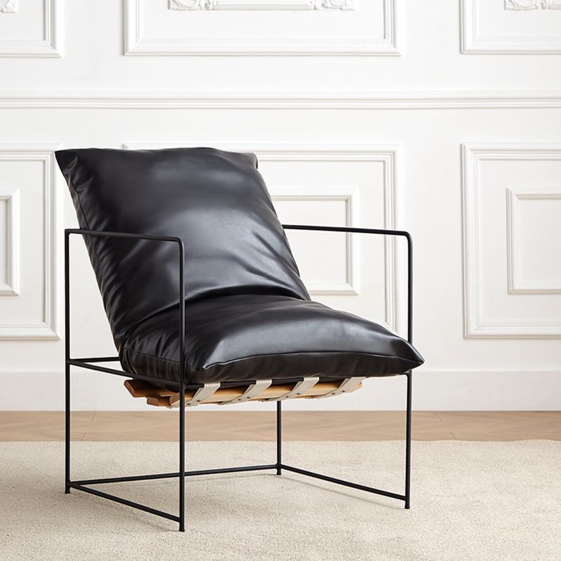 Président du bras 26,77 "L x 26,77" W x 26,77 "H Accent fauteuil avec oreiller en arrière