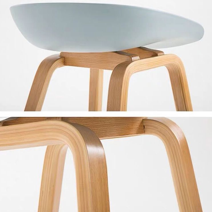 Scandinavia Style Bar-stool Wooden Legs Bucket Seat for Kitchen Bar Clearhalo 'Bar Furniture' 'Bar Stools' 'bar_stools' 'furn' 'furn_bar_stools' 'furniture_bar_stools' 'Kitchen & Dining Furniture' 'kitchen&dining_furn' 'kitchen' 'kitchen_furn' Furniture' 1200x1200_18a944c2-f6d6-4805-84c3-6dd176860a98