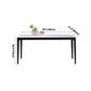 Rectangle Mid-Century Dining Table White Tone Fixed Table with Sintered Stone Clearhalo ' dining_table' 'Dining Tables & Seating' 'Dining Tables' 'Furniture' 'furniture_dining_table' 'Kitchen & Dining Furniture' 'kitchen&dining_furn' 'kitchen' 'kitchen_dining_table' 1200x1200_18a96128-ed63-4279-a2e0-83c17ed81d02