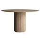 Round Modern Dining Table Wood Color Fixed Table with Pinewood Solid Wood Clearhalo ' dining_table' 'Dining Tables & Seating' 'Dining Tables' 'furn' 'furn_dining_table' 'Furniture' 'furniture_dining_table' 'Kitchen & Dining Furniture' 'kitchen&dining_furn' 'kitchen' 'kitchen_dining_table' 1200x1200_18aa7a91-6c56-4112-82b2-5d23d0af8e88