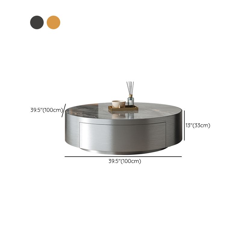 Tavolino moderno di tavolino in ardesia e vetro