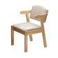 Contemporary Rubberwood Open Arm Chair Matte Finish Upholstered Dining Chair Clearhalo 'Dining Chairs' 'Dining Tables & Seating' 'dining_chair' 'furn' 'furn_dining_chair' 'Furniture' 'furniture_dining_chair' 'Kitchen & Dining Furniture' 1200x1200_18abc5af-8499-4d07-ae74-6008547b1e37