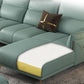 Green Modern Genuine Leather Cushion Back Sofa/Sectional with Wear-Resisting Clearhalo 'furn' 'furn_sectionals' 'Furniture' 'furniture_sectionals' 'Living Room Furniture' 'Sectionals' 1200x1200_18acb14e-abdd-4c16-bb00-db9b6e77d14d