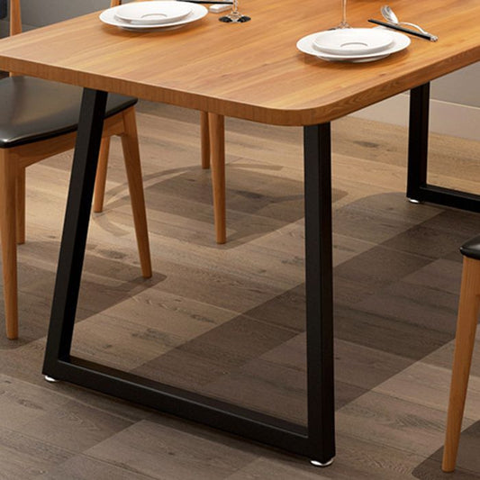 工業用ダイニングセット1/2/5 PCSソリッドウッドダイニングテーブルと椅子