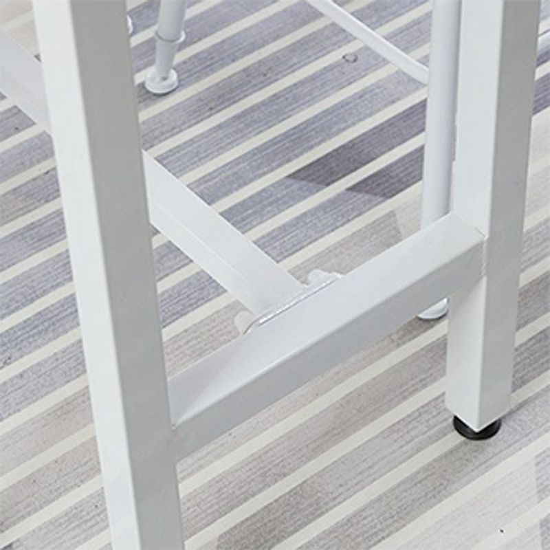 Rectangular Pine Wood Top Bar Table Luxurious Bar Table with Trestle Base in White Clearhalo 'Bar Furniture' 'Bar Tables' 'bar_tables' 'furn' 'furn_bar_tables' 'Furniture' 'Kitchen & Dining Furniture' 1200x1200_18aebf67-5d5a-44fe-a58f-2befb78de6fa