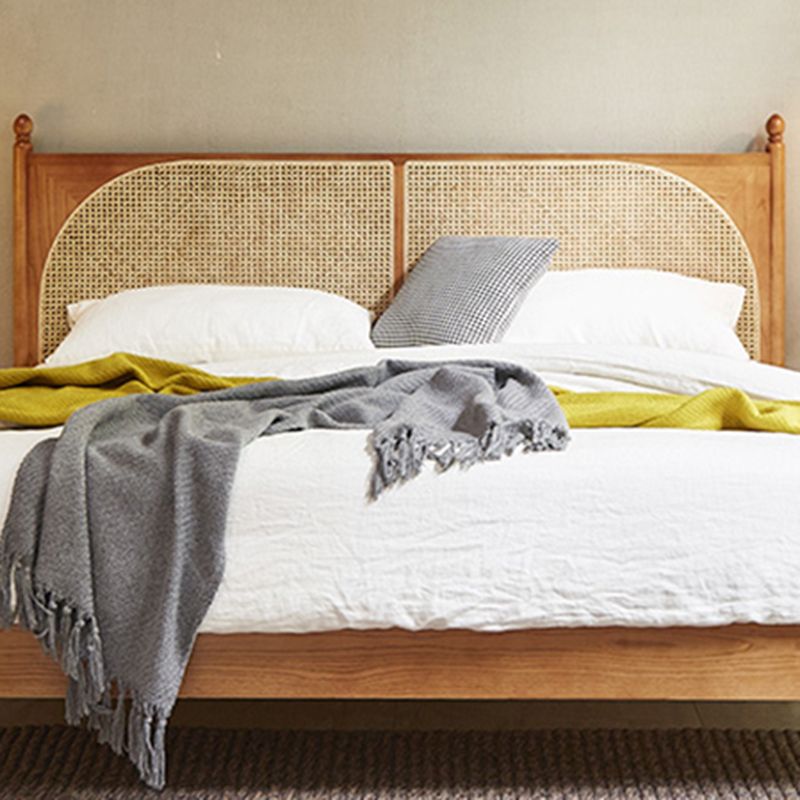 Tropical Standard Bed Solid Wood Solid Color Panel Bed with Headboard Clearhalo 'Bedroom Furniture' 'Beds' 'furn' 'furn_beds' 'Furniture' 1200x1200_18af01d1-76d4-415b-a786-714f3e4674c1