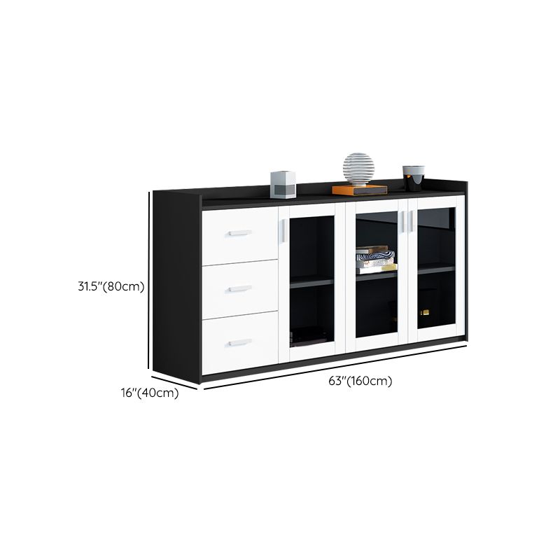 Archivo de panel de contraste de archivos modernos para el archivador de madera para el hogar u oficina