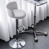 Modern Style Counter Stool Adjustable Height Stool with Footrest