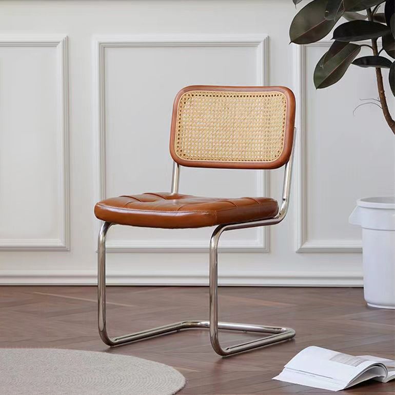 Chaise de bureau à dossier bas de chaise latérale contemporaine sans détresse