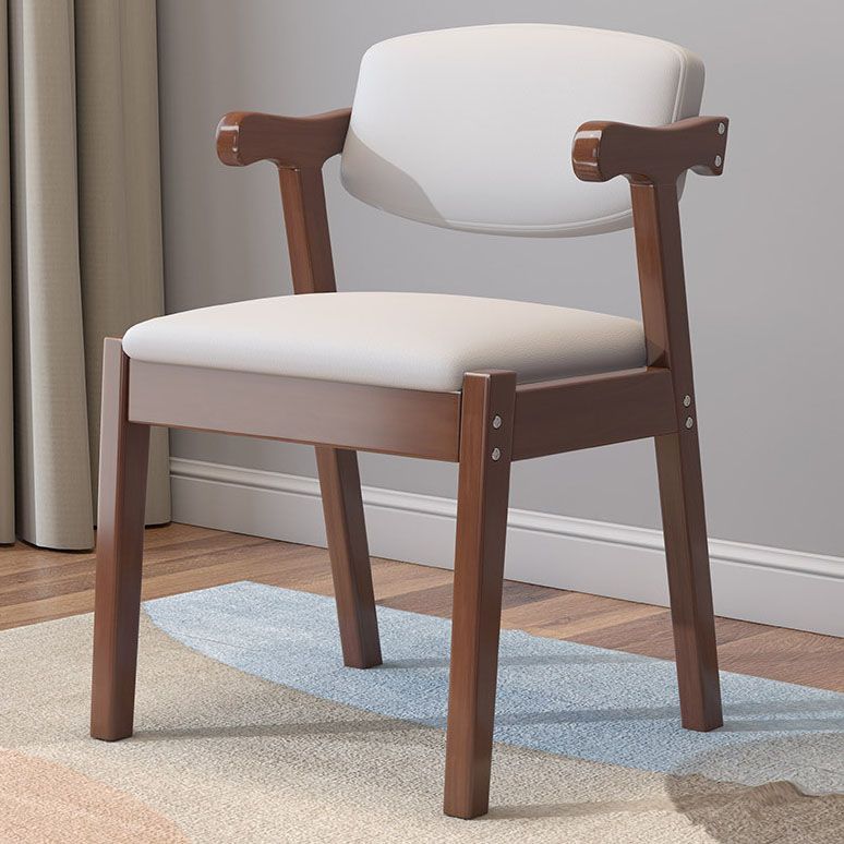 Zeitgenössischer Leder -Esstuhl offener Essnebel Möbel im matten Finish