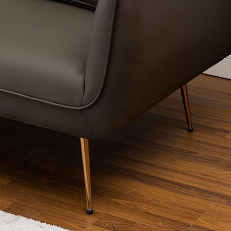 Contemporary Tight Back Loveseat Flared Arm Sofa with Metal Legs for Living Room Clearhalo 'furn' 'furn_sofas' 'Furniture' 'furniture_sofas' 'Living Room Furniture' 'Sofa' 'sofas' 1200x1200_18b61393-d6b0-4321-abdb-f157a266e544