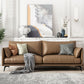 Wooden Leather/cowhide Brown Rectangular Sofa with Latex Upholstery Clearhalo 'furn' 'furn_sofas' 'Furniture' 'furniture_sofas' 'kitchen' 'kitchen_sofas' 'Living Room Furniture' 'Sofa' 'sofas' 1200x1200_18b65c9b-c607-4bc0-9dcc-d41b9e88388d