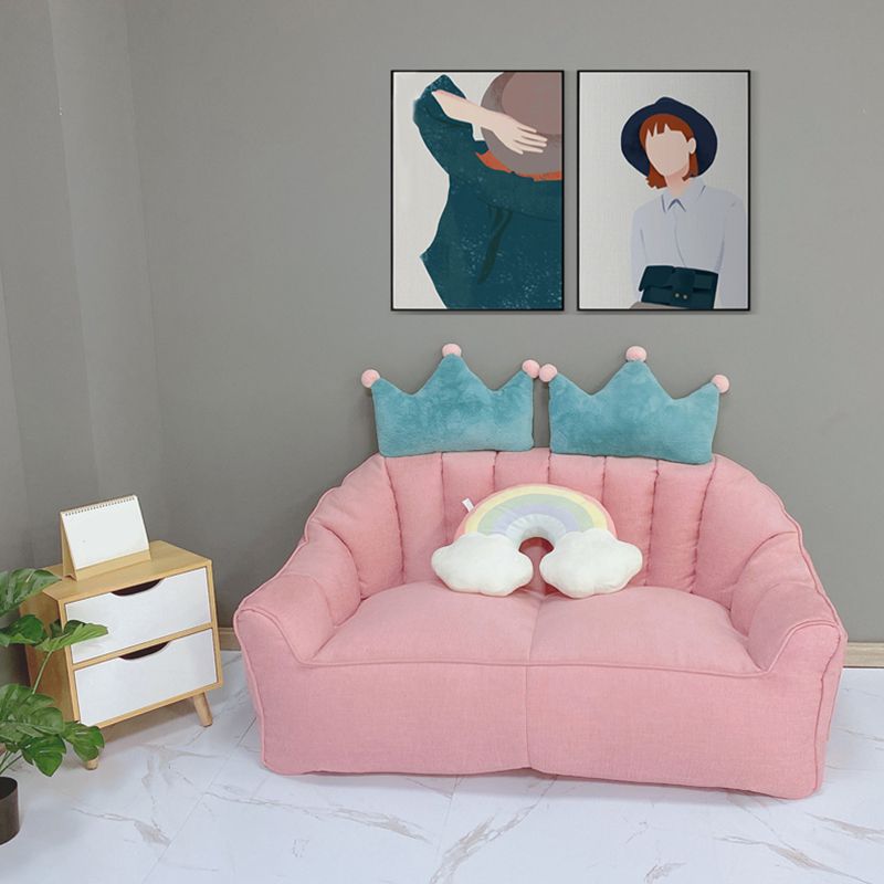 Velvet Loveseat Sofa Flared Apartment Arm Settee for Living Room