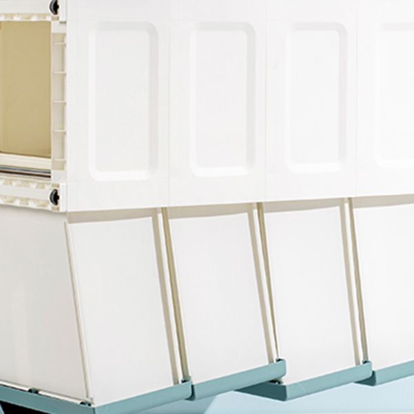 Hedendaagse verticale borstplastic kist met laden voor slaapkamer