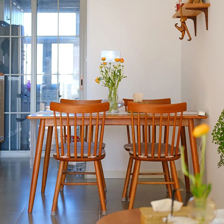 Solid Wood Modern Table for Restaurant Rectangle Dining Table with 4 Legs Clearhalo ' dining_table' 'Dining Tables & Seating' 'Dining Tables' 'furn' 'furn_dining_table' 'Furniture' 'furniture_dining_table' 'Kitchen & Dining Furniture' 'kitchen&dining_furn' 'kitchen' 'kitchen_dining_table' 1200x1200_18b95e96-7fcd-47eb-be0f-2757812fac89