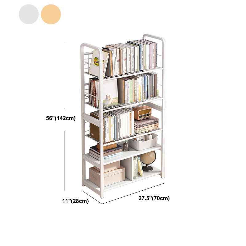 Metal Bookcase Matter Finish Contemporary Etagere Shelf Bookcase Clearhalo 'Bookcases' 'furn' 'furn_bookcases' 'Furniture' 'Office Furniture' 1200x1200_18b9afeb-9a76-414b-9d31-1a5e72c39dd8