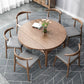 Modern Brown Dining Table Round Solid Wood Dining Table with 4 Legs for Home Clearhalo ' dining_table' 'Dining Tables & Seating' 'Dining Tables' 'furn' 'furn_dining_table' 'Furniture' 'furniture_dining_table' 'Kitchen & Dining Furniture' 'kitchen&dining_furn' 'kitchen' 'kitchen_dining_table' 1200x1200_18baa502-5f8d-4932-9eab-99b5dfe6df00