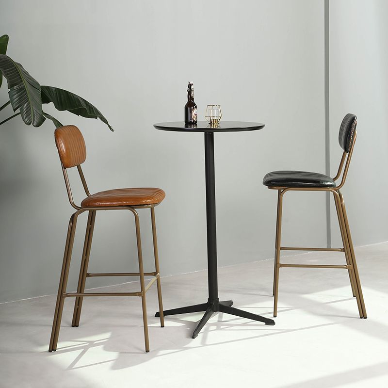 Industrial Leather Metal Counter Stools Low Back Bar Stools with 4 Legs Clearhalo 'Bar Furniture' 'Bar Stools' 'bar_stools' 'furn' 'furn_bar_stools' 'furniture_bar_stools' 'Kitchen & Dining Furniture' 'kitchen&dining_furn' 'kitchen' 'kitchen_furn' Furniture' 1200x1200_18baa700-ddce-4eb1-aaf5-893c08aff70d