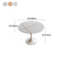 Round Top Dining Table Contemporary Table with Pedestal Base Clearhalo 'Dining Tables & Seating' 'Dining Tables' 'dining_table' 'Furniture' 'furniture_dining_table' 'Kitchen & Dining Furniture' 1200x1200_18bab51b-a472-4e16-8c7e-71a84924d49b