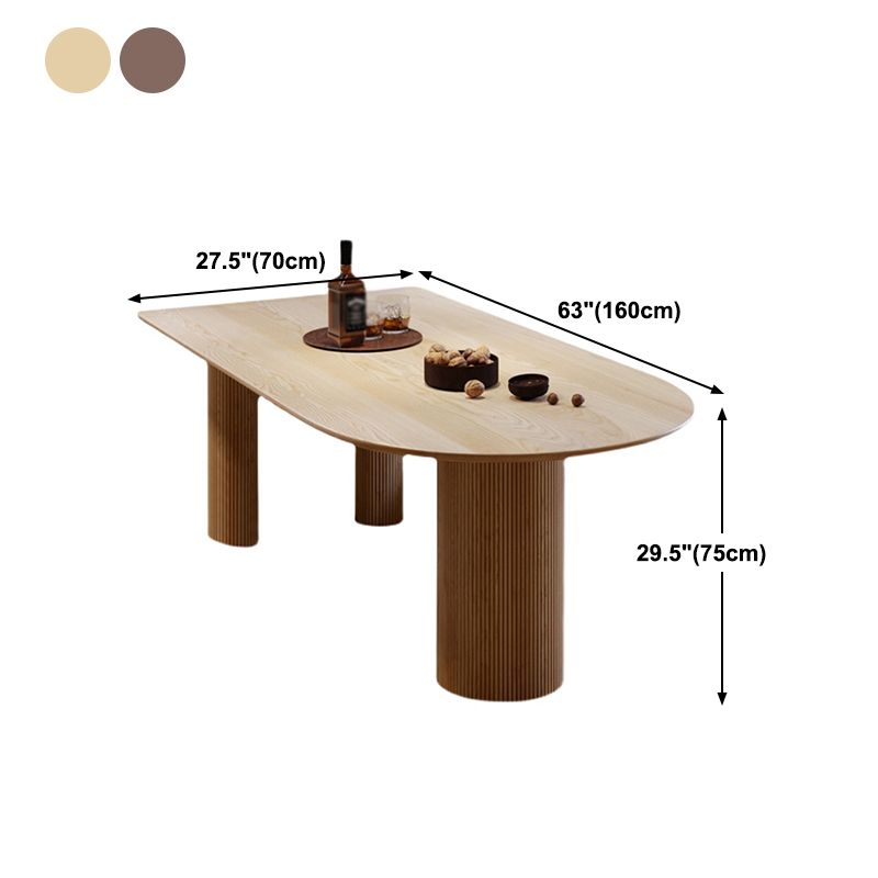 Free Form Dining Table Pinewood Table Contemporary with 3 Legs Clearhalo ' dining_table' 'Dining Tables & Seating' 'Dining Tables' 'furn' 'furn_dining_table' 'Furniture' 'furniture_dining_table' 'Kitchen & Dining Furniture' 'kitchen&dining_furn' 'kitchen' 'kitchen_dining_table' 1200x1200_18bbd6f6-0850-498a-bd8f-edf01be34cf8