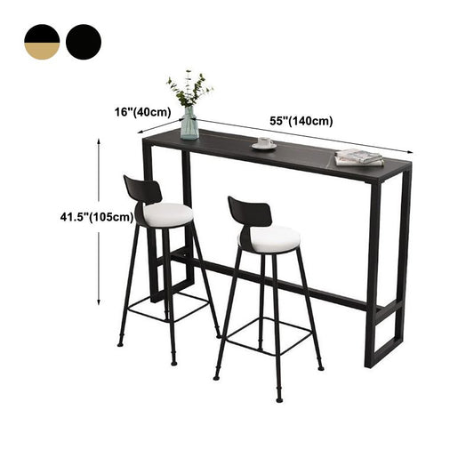 Modern Rectangle Top Counter Table 42-inch Height Table for Dining Room Clearhalo 'Bar Furniture' 'Bar Tables' 'bar_tables' 'furn' 'furn_bar_tables' 'Furniture' 'furniture_bar_tables' 'Kitchen & Dining Furniture' 1200x1200_18bfe267-dc87-400a-be01-ad04f5230418