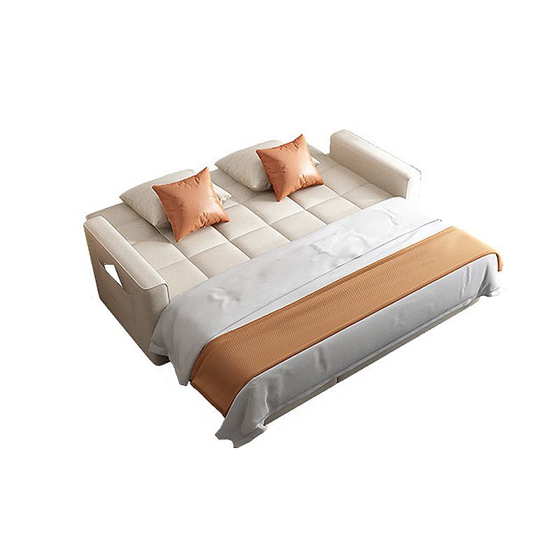 Square Arm Cream Cushion Back Sectionals Contemporary Stain-Resistant Chaise Sofa Clearhalo 'Furniture' 'furniture_sectionals' 'kitchen' 'kitchen_sectionals' 'Living Room Furniture' 'Sectionals' 1200x1200_18c198ba-e492-4d0c-b64f-a2a588f1a9e6