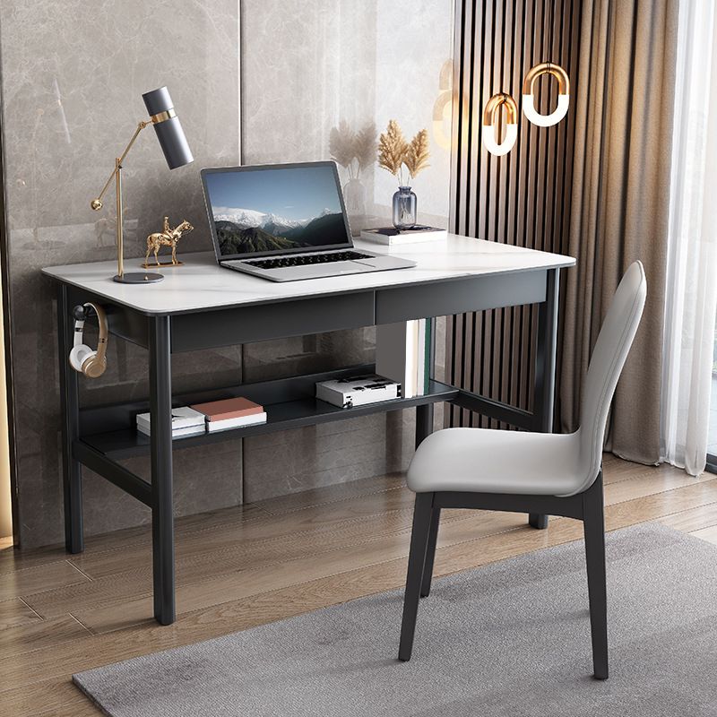 Industrial Office Desk Rectangular Secretary Desk with 2 Storage Drawers Clearhalo 'furn' 'furn_office_desk' 'Furniture' 'Office Desks' 'Office Furniture' 'office_desk' 1200x1200_18c20425-d8ec-472a-b09e-eb6df2d1cef1