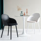 Plastic Scandinavian Style Dining Chair Dining Room Solid Back Chair with Arm Clearhalo ' kitchen&dining_furn' 'Dining Chairs' 'Dining Tables & Seating' 'dining_chair' 'Furniture' 'furniture_dining_chair' 'Kitchen & Dining Furniture' 'kitchen' 1200x1200_18c26571-6440-459c-a571-f8ffb6b46829
