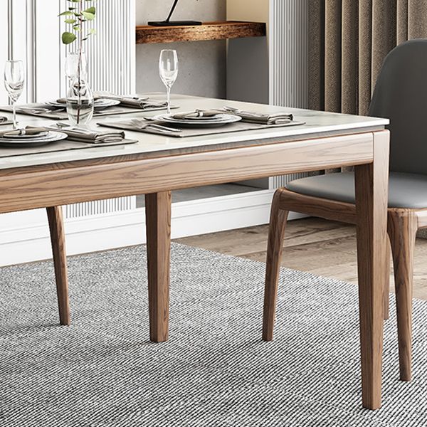 Sintered Stone Top Rectangle Table in White Medieval Modern Table with 4 Legs Clearhalo ' dining_table' 'Dining Tables & Seating' 'Dining Tables' 'furn' 'furn_dining_table' 'Furniture' 'furniture_dining_table' 'Kitchen & Dining Furniture' 'kitchen&dining_furn' 'kitchen' 'kitchen_dining_table' 1200x1200_18c28950-cacc-4193-b6d5-02324217b4fb