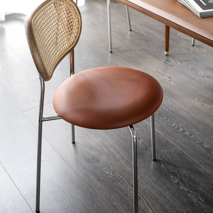 Industrial Metal Dining Room Chairs Armless Open Back Dining Side Chair Clearhalo ' kitchen&dining_furn' 'Dining Chairs' 'Dining Tables & Seating' 'dining_chair' 'furn' 'furn_dining_chair' 'Furniture' 'furniture_dining_chair' 'Kitchen & Dining Furniture' 'kitchen' 1200x1200_18c42163-dc3c-4998-8f59-7fd56862a28a