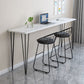 Rectangle Artificial Wood Dining Table Counter Height Table with 4 Legs