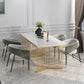 Glam 1/5/7 Pieces Dining Set Rectangle Stone Dining Table for Dining Room Clearhalo 'Dining Room Sets' 'Dining Tables & Seating' 'dining_room_set' 'furn' 'furn_dining_room_set' 'Furniture' 'furniture_dining_room_set' 'Kitchen & Dining Furniture' 1200x1200_18c5124f-1101-48bc-b537-da6bec359819