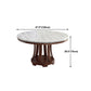 Sintered Stone Dining Table Modern White Convertible Furniture with Pedestal Base for Home