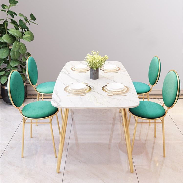 Glam Style Side Chair Upholstered King Louis Back Armless Dining Chair Clearhalo 'Dining Chairs' 'Dining Tables & Seating' 'dining_chair' 'furn' 'furn_dining_chair' 'Furniture' 'furniture_dining_chair' 'Kitchen & Dining Furniture' 1200x1200_18c935de-21eb-4b1c-bafa-c01552973468