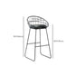 Black Metal Bar Stool Industrial Bar Height Armless Stool with Cushion Clearhalo 'Bar Furniture' 'Bar Stools' 'bar_stools' 'furn' 'furn_bar_stools' 'Furniture' 'Kitchen & Dining Furniture' 1200x1200_18c9c5bd-9f1b-4633-8c40-b66d22c13001