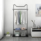 Moderner Stil Metallic -Gack Rack Feste Farben Haken Design freistehender Kleiderstange