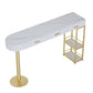 Glam Gold Iron Bar Dining Table White Stone Top Indoor Bistro Table with Drawer Clearhalo 'Bar Furniture' 'Bar Tables' 'bar_tables' 'furn' 'furn_bar_tables' 'Furniture' 'furniture_bar_tables' 'Kitchen & Dining Furniture' 1200x1200_18cd8bd1-5408-42c8-8cf0-065a296ceb06