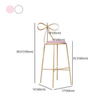 Glam Armless Backrest Counter Stool Iron Bar Stool with Leather Cushion Clearhalo 'Bar Furniture' 'Bar Stools' 'bar_stools' 'furn' 'furn_bar_stools' 'furniture_bar_stools' 'Kitchen & Dining Furniture' 'kitchen&dining_furn' 'kitchen' 'kitchen_furn' Furniture' 1200x1200_18d07629-dbde-4ffd-a2b8-fa81e4315110