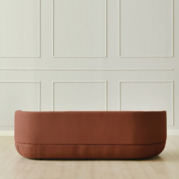 Contemporain 29.5 "H Couleur de couleur solide Linn Tuxedo bras SOFA pour le salon