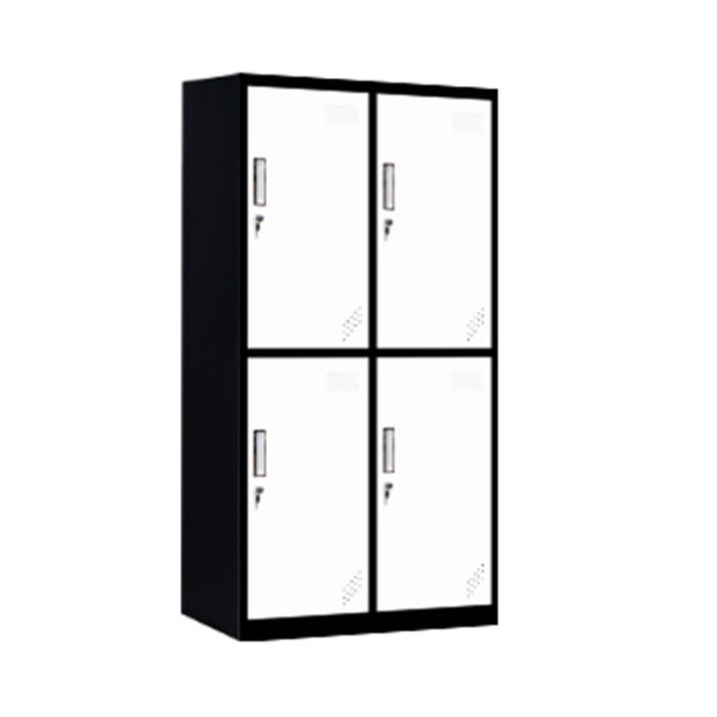 Kleiderschrank des zeitgenössischen Stils Metal Home Garderobe Closet mit Schloss