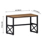 Industrial Style Dinner Table Rectangle Table with Black Frame for Dining Room Clearhalo ' dining_table' 'Dining Tables & Seating' 'Dining Tables' 'furn' 'furn_dining_table' 'Furniture' 'furniture_dining_table' 'Kitchen & Dining Furniture' 'kitchen&dining_furn' 'kitchen' 'kitchen_dining_table' 1200x1200_18d18cae-c255-4f46-9cb4-22acb3d01846