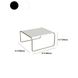 Modern Sled Wooden Coffee Table Set Rectangular Top Shape Cocktail Table