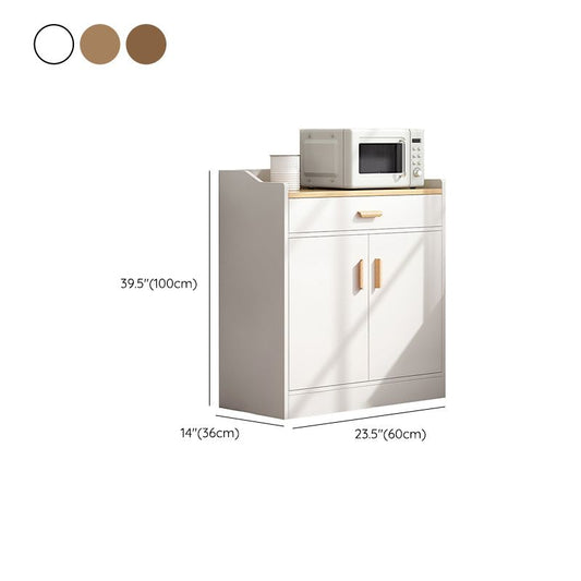 Scheda laterale in legno Sideboard in stile moderno con armadi e cassetti