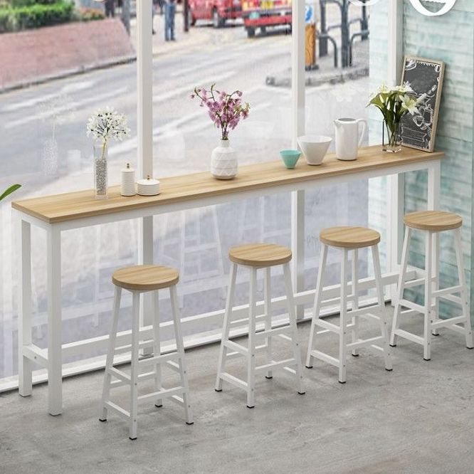 Modern Rectangle Wooden Table Dining Bar Counter Table for Home Clearhalo 'Bar Furniture' 'Bar Tables' 'bar_tables' 'Furniture' 'furniture_bar_tables' 'Kitchen & Dining Furniture' 1200x1200_18d674ba-90dd-4e14-83e8-f46a40184f58