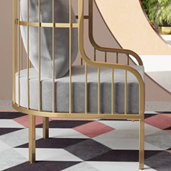 Glam Fabric Arms Included with Pillow Basic Four Leg Accent Armchair Clearhalo 'Accent Chairs' 'accent_chairs' 'Chairs & Seating' 'furn' 'furn_accent_chairs' 'Furniture' 'Living Room Furniture' 1200x1200_18d7377f-2379-4bed-8921-e782020a674c